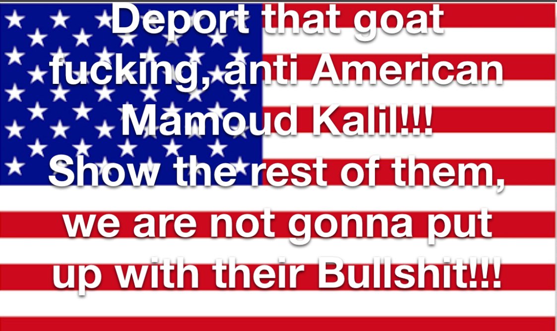 I’m Tired of these Anti American Assholes!!! Buncha Goat fucking freeloaders. G T F O!!!!