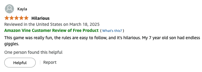 GoPooTheGame's tweet photo. Amazon reviews are dropping in.  

Check 'em out!

⭐️⭐️⭐️⭐️⭐️

🚽https://t.co/oJcxwFsfPe
💩https://t.co/y6anr31y0m 

#BoardGame #BoardGames #TabletopGames #BoardGameGeek #GameNight #PartyGame #projectswelove #CardGames #GameNight #IndieGames https://t.co/1QTiTmRMRP