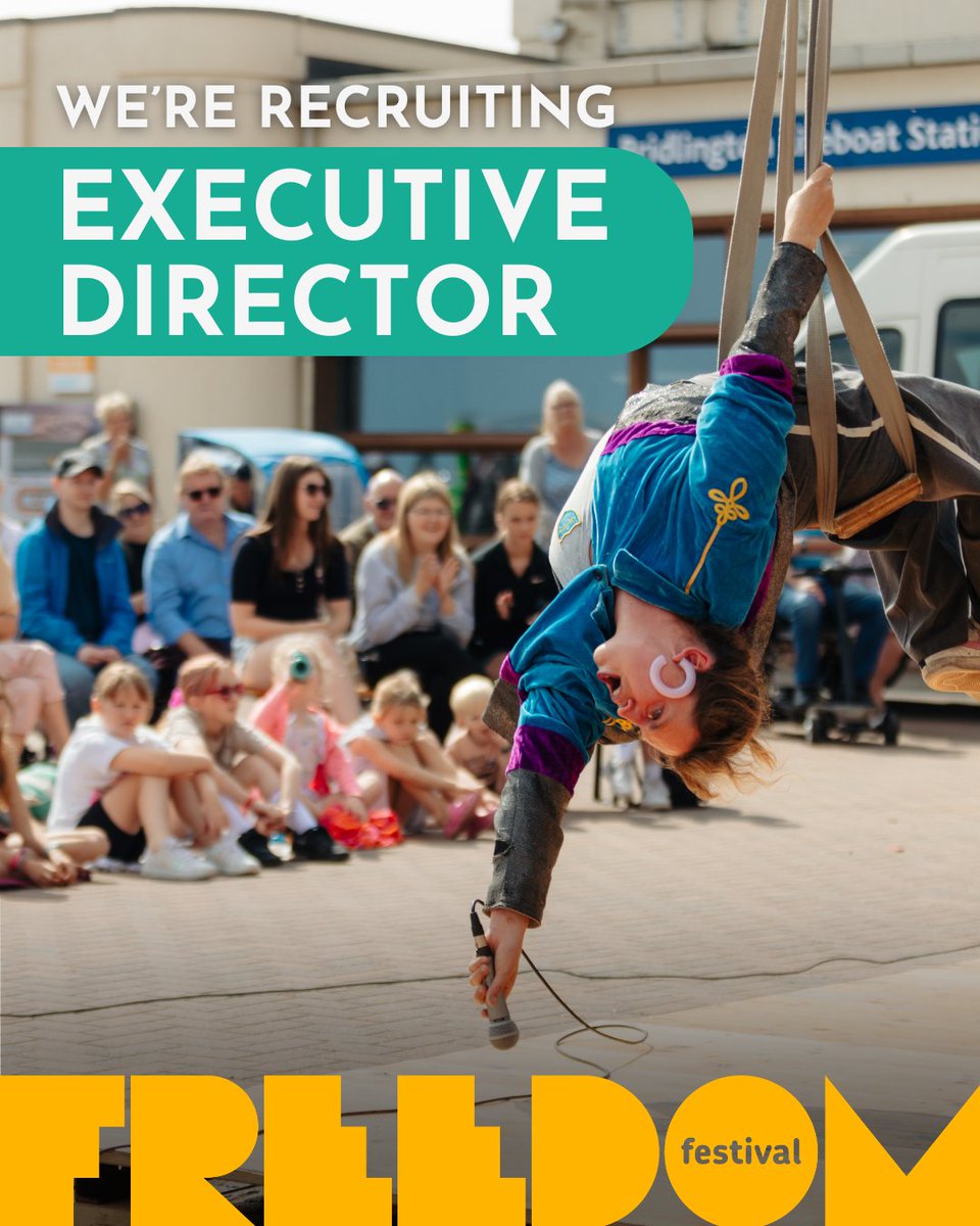 FreedomFestHull's tweet image. Have you seen we're looking for an Executive Director? We want a robust & dynamic cultural leader to work with and support our team, do you have the skills? Apply now via our website, deadline 11:59pm 30th March: freedomfestival.co.uk/opportunities/…