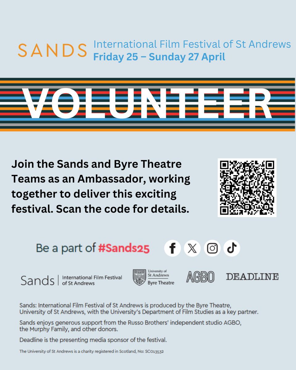 A brilliant opportunity to get involved - and its open to everyone - not only students!