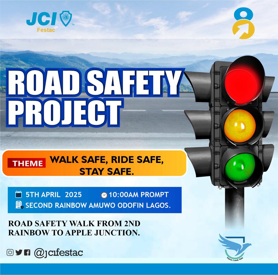 monicremy's tweet photo. 🚦 *Join Us for the JCI Festac Road Safety Project!*🚦  

Safety on the road is a responsibility we all share! Come walk with us as we raise awareness about road safety and promote responsible commuting.  

#JCIFestac
#Fly
#RoadSafety
#Elv8
#Togetherforasaferroad https://t.co/TdVoeyN2M7