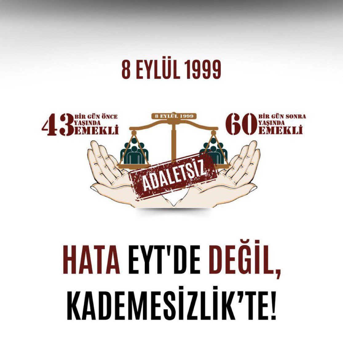 SirinCetin0660's tweet photo. Yaşı küçük, primi daha az olan emekli olurken;  yaşı ve primi daha fazla olana 17-20 daha çalış demek hangi vicdana, adalete sığar? 
Anayasal eşitlik ilkesi gereği KADEME elzemdir.
#KademeHemenYasalaşmalı https://t.co/VZmSvuhDEB