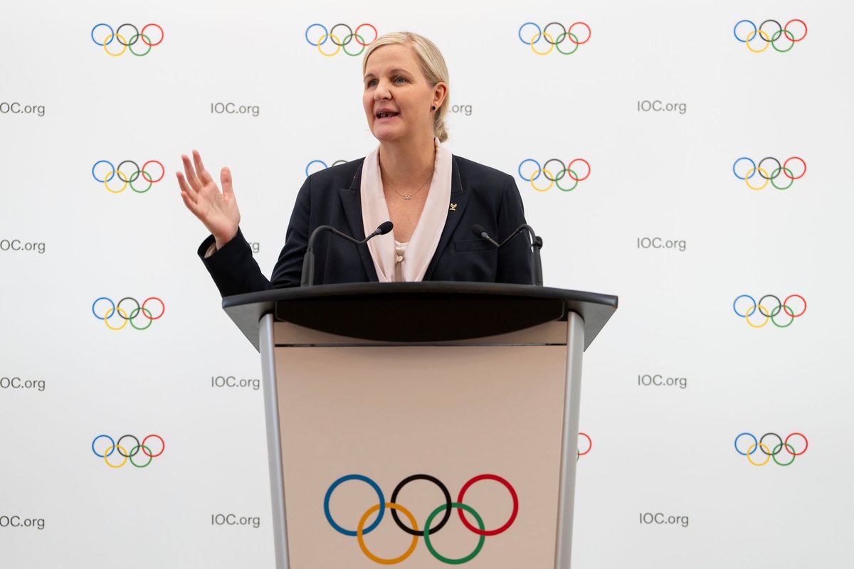 41-year-old former swimmer and Sports Minister Kirsty Coventry elected as new International Olympic Committee president.