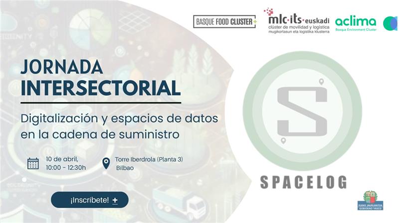 BasqueFoodClust's tweet image. 📢 Digitalizazioa eta datu-espazioak hornidura-katean
📅 Apirilak 10
📍 Torre Iberdrola, #Bilbo
🕙 10:00
🔹#SPACELOG, trazabilitatea eta eraginkortasun logistikoa hobetzeko @AclimaEuskadi eta @mlcluster lankidetzan egindako proiektua
➕Eman izena: forms.office.com/Pages/Response…