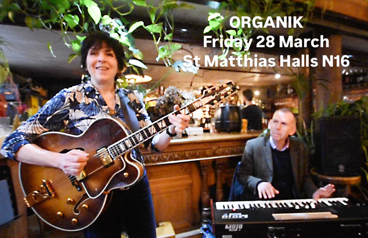 New trio ORGANIK first date! Pete Whittaker and I will be joined by percussion wizard Gary Hammond.
<a href="/stmatthiashalls/">St. Matthias Halls</a> <a href="/pol_hank/">PolHank</a> <a href="/blowfusemusic/">Blow the Fuse</a> <a href="/LondonJazz/">UK Jazz News</a> <a href="/StokeyUpdates/">Stokey Updates</a> #livejazz #jazzguitar

wegottickets.com/event/644808/