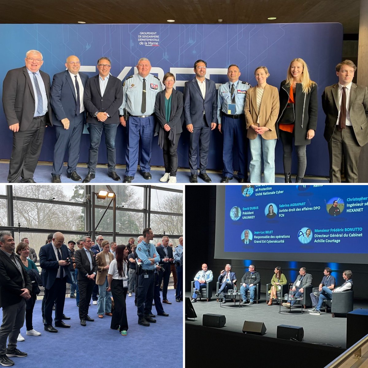 Présent à la 2eme édition de la Journée Cyber &amp; Moi organisée par le Groupement de Gendarmerie Départementale de la Marne, à <a href="/VilledeReims/">Ville de Reims</a>. Objectif de cette journée : Informer et protéger les participants des cybermenaces grandissantes, notamment les entreprises.
