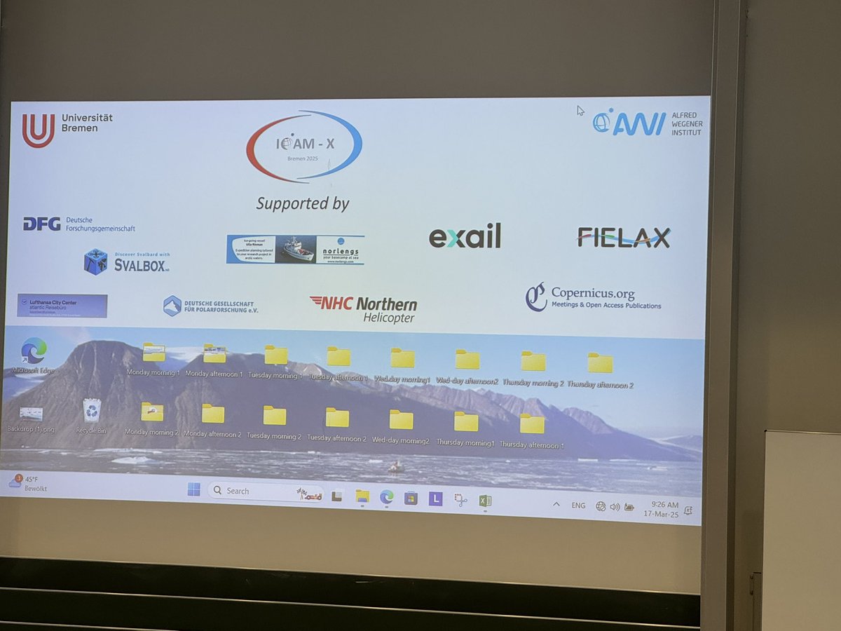 Great #science week in Bremen ant the 10th International Congress on Arctic Margins #ICAM