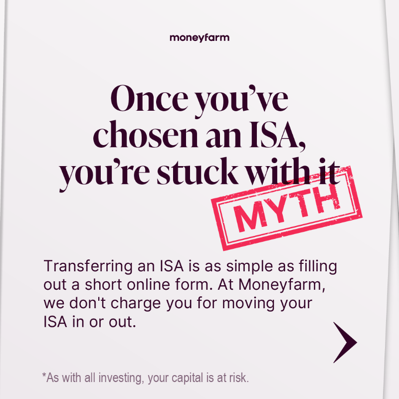 moneyfarmUK's tweet photo. To help you make the most of this year’s £20,000 allowance, we’ve debunked some of the most common ISA myths. And if you’re still unsure, our expert investment consultants are ready to answer all your questions and help you navigate the world of ISAs.