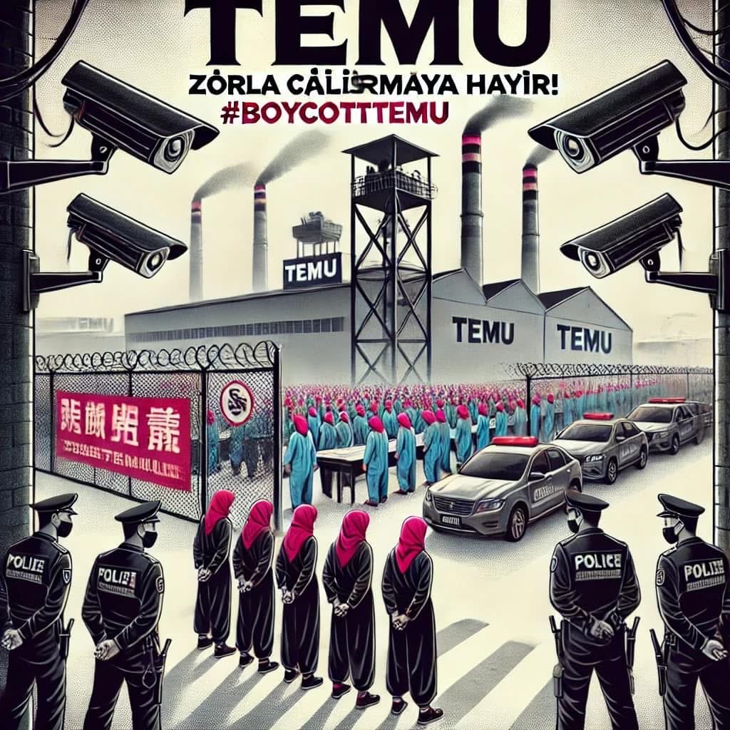 Doğu Türkistan’daki Kardeşlerimizin Zorunlu Çalıştırmaya Karşı Durduğunuz Belli olması için #Temu #Boykot #boycottoyo