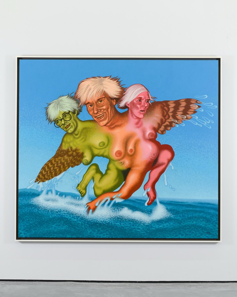 Tatintsian's tweet photo. ‘Birth of Pop’ is #PeterSaul singular tribute to another Pop master, Andy Warhol.

Peter Saul - Birth of Pop, 2005. Acrylic on canvas, 168 x 188 cm.
Courtesy of Gary Tatintsian Gallery and the artist.
#andywarhol #contemporaryart #artcollector #popart #garytatintsiangallery https://t.co/7EKTaTJK77