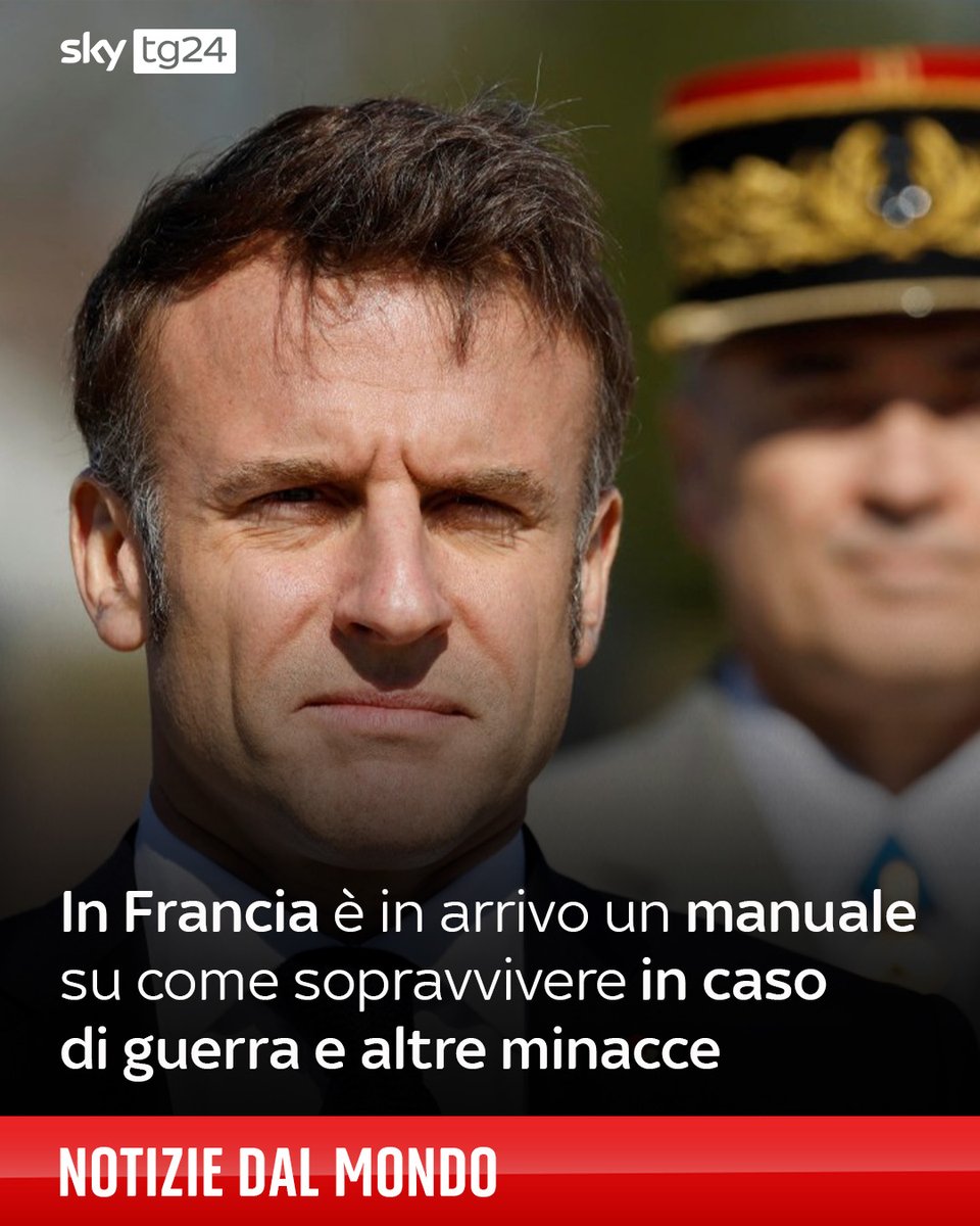 La Francia sta per distribuire ai cittadini un manuale di sopravvivenza, di circa 20 pagine ➡️ tinyurl.com/vac7xu56