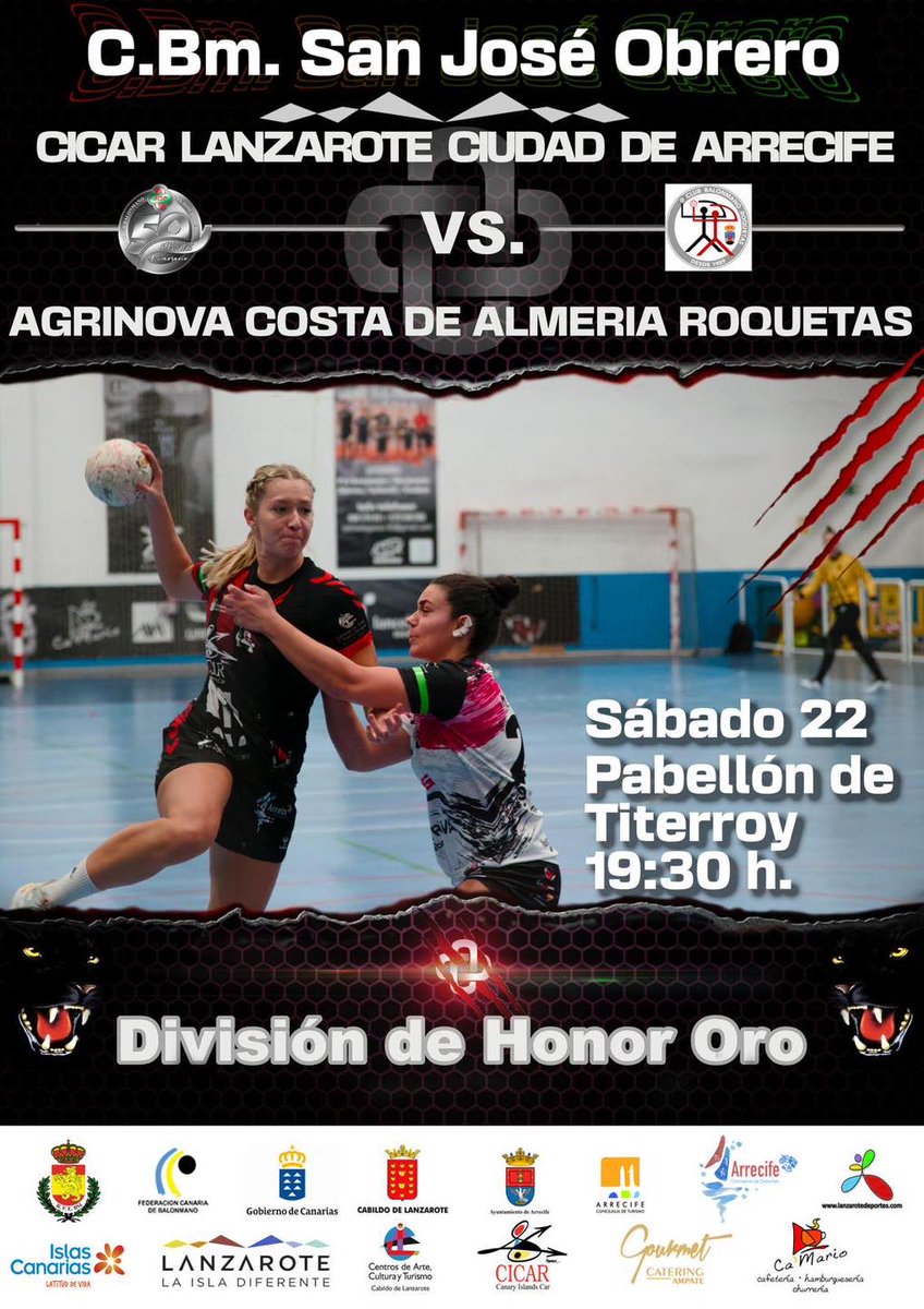 TodoGolesRadio's tweet image. 🤾🏼‍♀️ El #CICAR #Lanzarote Ciudad de #Arrecife no se fía del colista de la categoría. #Balonmano 
 
🤾🏼‍♀️ El equipo femenino del San José Obrero se mide al #Agrinova Costa de #Almería #Roquetas.