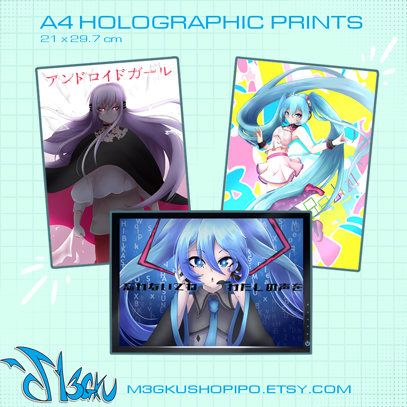 M3GKU's tweet photo. Hey you!
Want your hands on some vocaloid fanmerch?
I have a new Etsy store open, low quantity of each so get them while you can!

AND limited Miku Expo 10th prints available!

Be a proud owner of my first ever products! Link below

#HatsuneMiku #VOCALOID #初音ミク https://t.co/Qm2XffinBk