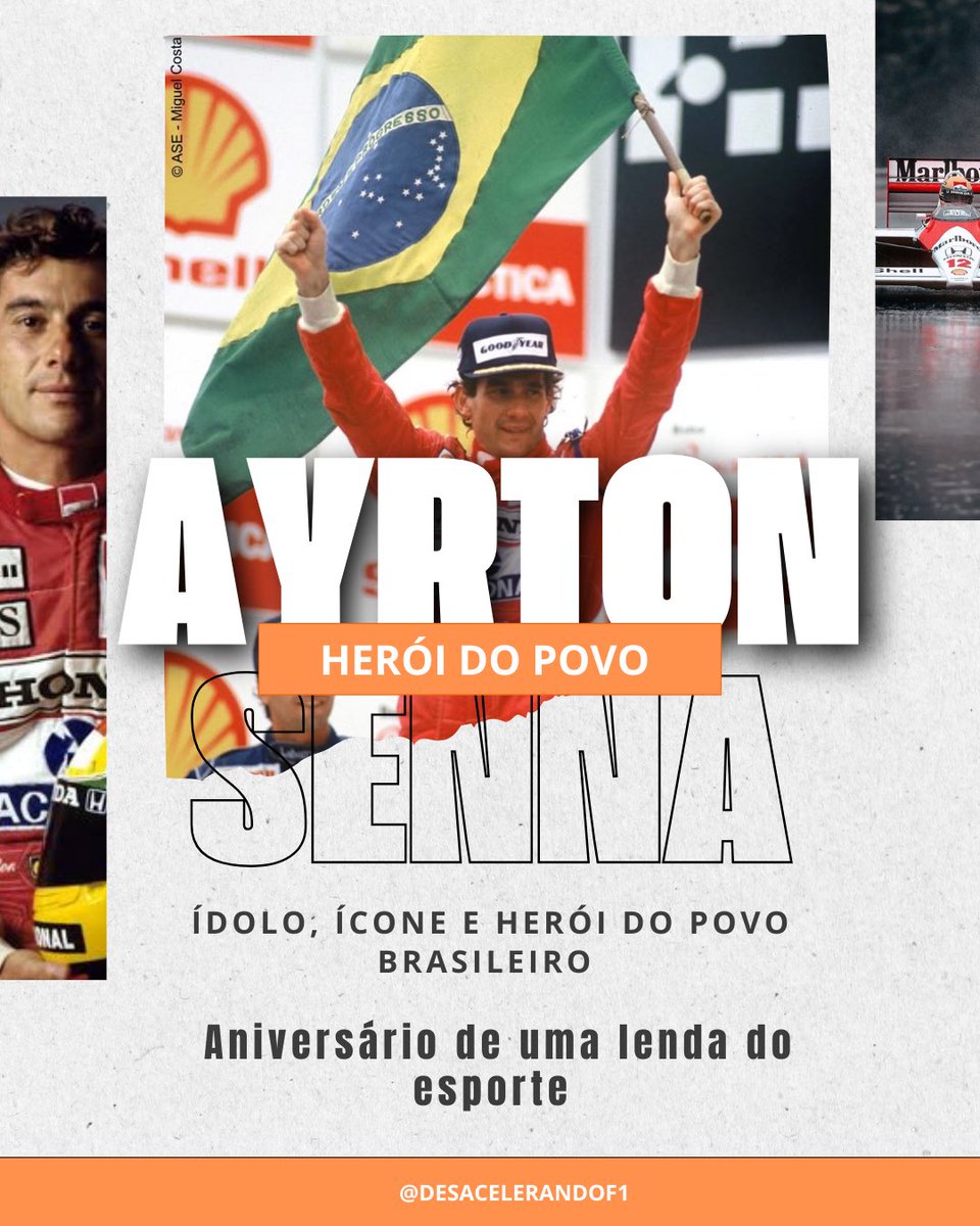 Hoje comemoramos o legado de Ayrton Senna, um ícone eterno da Fórmula 1. Nascido em 21 de março de 1960, ele conquistou corações no Brasil e no mundo com sua habilidade única e carisma inconfundível. Três campeonatos mundiais e uma trajetória marcada por vitórias épicas! ❤️🏎️