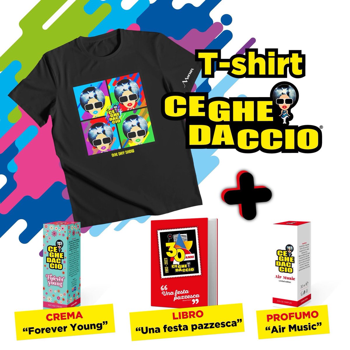 💥 Acquista uno dei gadget e ricevi in OMAGGIO la 𝗧-𝗦𝗛𝗜𝗥𝗧 “𝗢𝗻𝗲 𝗗𝗮𝘆 𝗦𝗵𝗼𝘄” firmata Minin abbigliamento! 😍👕

Dove acquistare?
✅ 𝗢𝗻𝗹𝗶𝗻𝗲 👉 bit.ly/Ceghe_Store

📲 WhatsApp: 345.2655945
💬 Messaggio privato

#Crema #Libro #Profumo #Magliette #Minin #FVG
