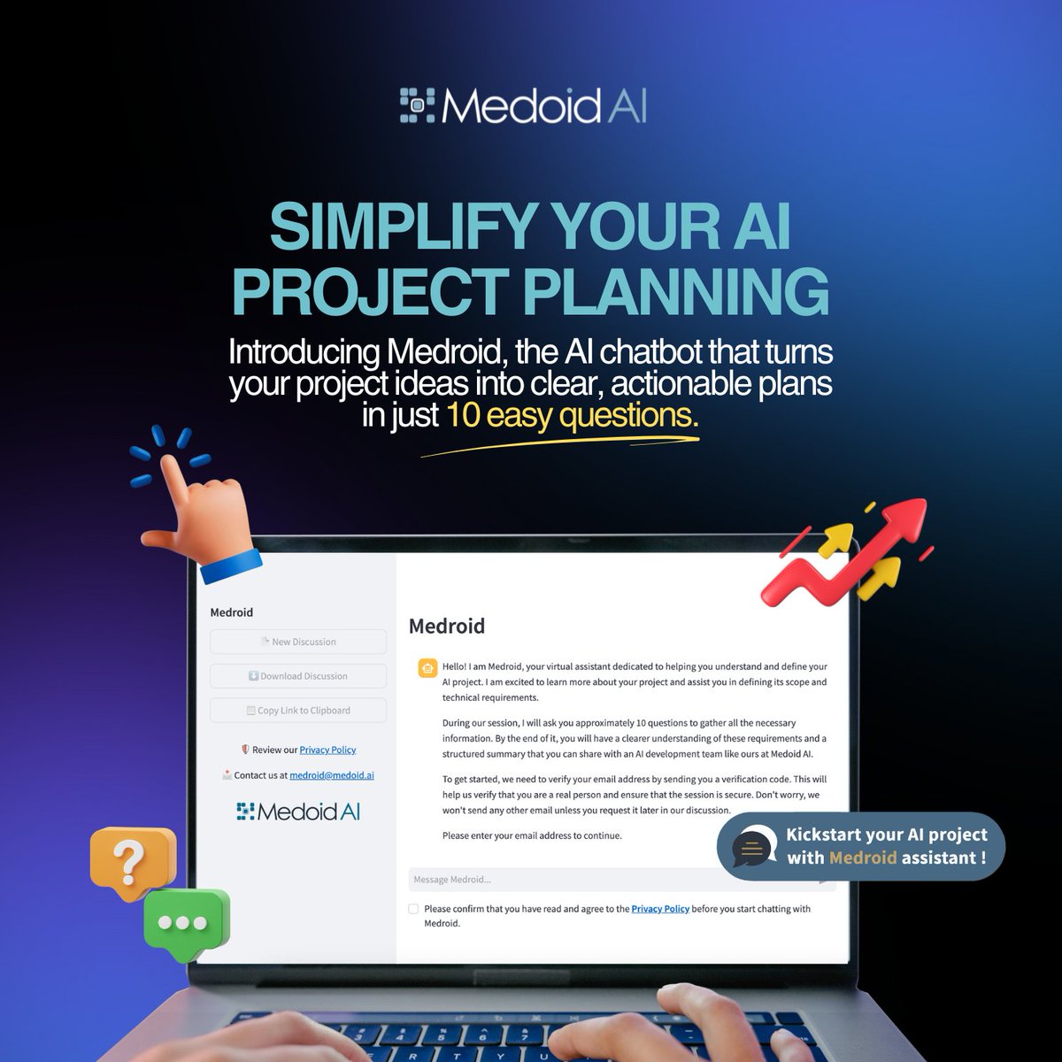 MedoidAI's tweet photo. Every successful AI project starts with clear planning.

✅ Save planning time
✅ Clarify your project goals instantly
✅ Easy-to-share AI project summary

Less guessing, more launching. 🚀
https://t.co/juXWsQMzfx

#AIProject #CustomAI #MachineLearning #MedroidAI https://t.co/iIydyGJf49
