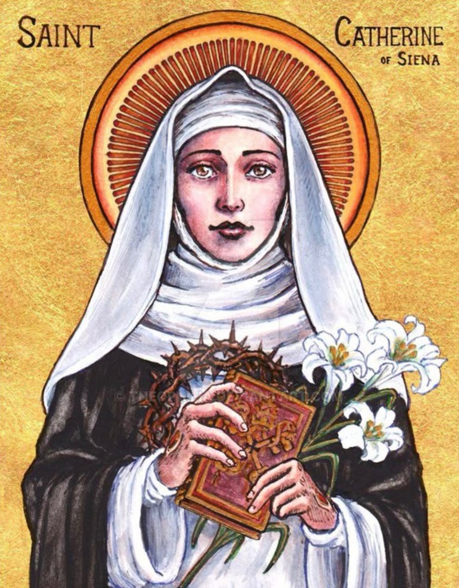 prayandfast2's tweet image. "Be who God meant you to be and you will set the world on fire."

- St. Catherine of Siena