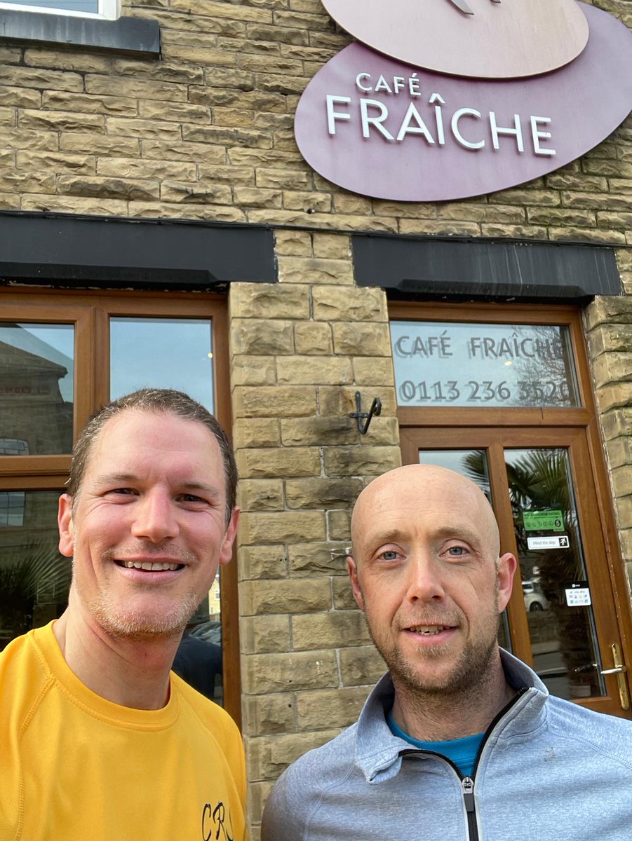 CRS Editorial (Craig Smith) (@crseditorial) on Twitter photo Oh, what a beautiful morning! 😎
The #sun is shining in #Leeds, so to start the day with a 12k #run with Paul Stamp of UFS - Ultimate Funding Solutions was just the ticket.
Here we are afterwards, refuelling <a href="/CafeFraicheRod/">Café Fraiche Rodley</a>.
Great to see you again, Paul.
Happy #Friday. 👍 Oh, what a beautiful morning! 😎
The #sun is shining in #Leeds, so to start the day with a 12k #run with Paul Stamp of UFS - Ultimate Funding Solutions was just the ticket.
Here we are afterwards, refuelling <a href="/CafeFraicheRod/">Café Fraiche Rodley</a>.
Great to see you again, Paul.
Happy #Friday. 👍