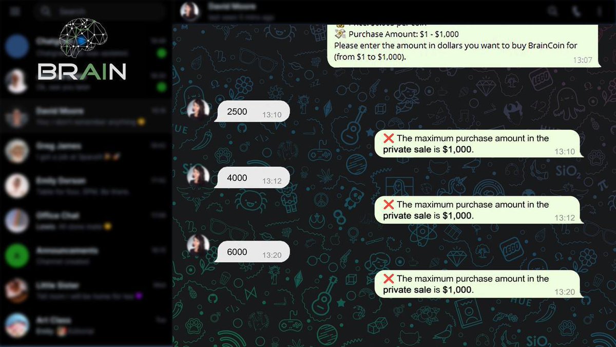 ABRAIN_AI's tweet photo. Don’t try to purchase more than the allowed amount — we see everything. 👀
#brainAi #braincoin #brain https://t.co/foBUrf79iG