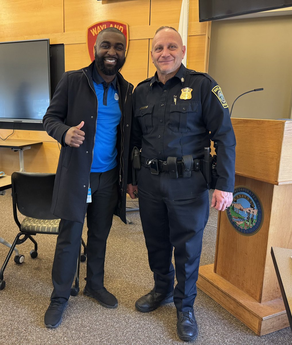 Ernest Osei (@ernestkosei) on Twitter photo Had a couple table events this week at the Wayland Police Department, educating and switching our first responders to AT&T #FirstNet 🥳 shoutout to <a href="/EdwinACartagena/">Edwin Cartagena</a> for making it happen!! 🐐 #teamnatick <a href="/SavvasKosmidis/">Savvas Kosmidis</a> 🐐<a href="/joak80/">justin oakliff</a> <a href="/pnixnix/">Peter Nixon</a> <a href="/keroninc/">Keron Incarnato</a> <a href="/TheNEStates/">Northeast States</a> Had a couple table events this week at the Wayland Police Department, educating and switching our first responders to AT&T #FirstNet 🥳 shoutout to <a href="/EdwinACartagena/">Edwin Cartagena</a> for making it happen!! 🐐 #teamnatick <a href="/SavvasKosmidis/">Savvas Kosmidis</a> 🐐<a href="/joak80/">justin oakliff</a> <a href="/pnixnix/">Peter Nixon</a> <a href="/keroninc/">Keron Incarnato</a> <a href="/TheNEStates/">Northeast States</a>