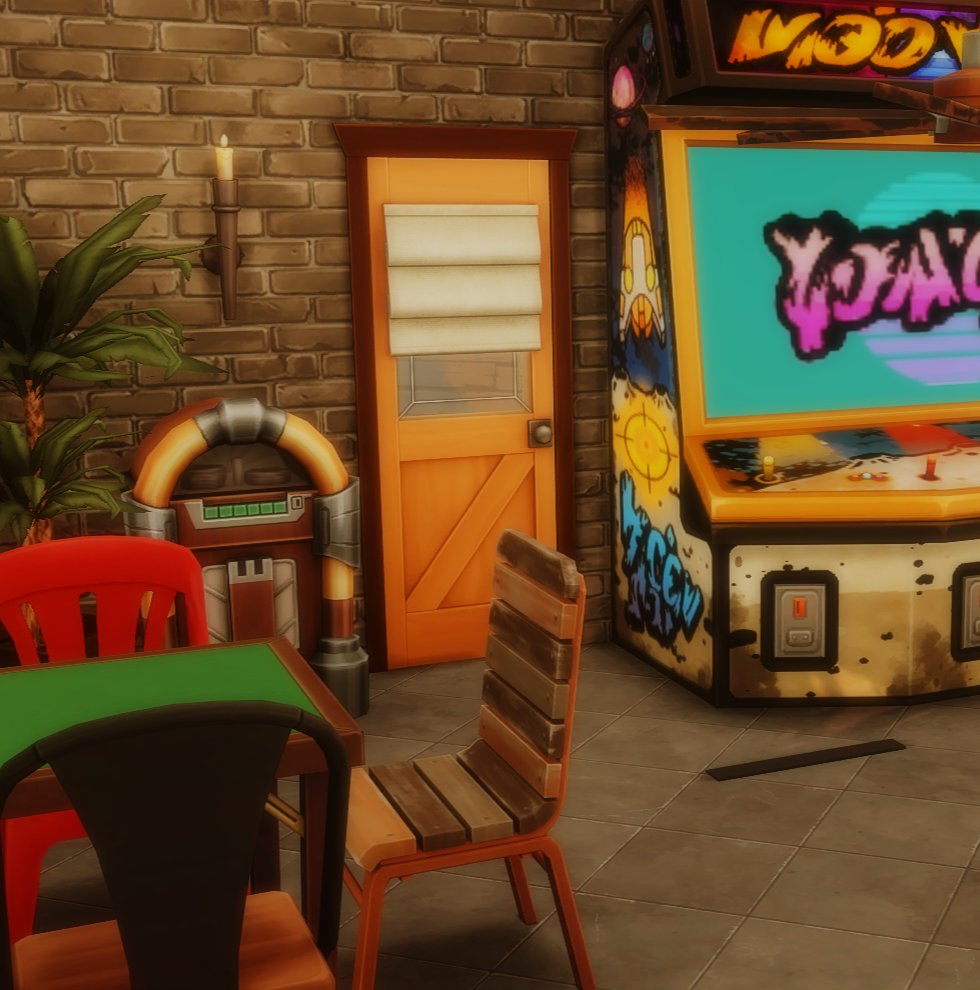 bunbunsims's tweet photo. A new bar for Moonwood Mill that hides a small home for Celene in the forest behind it, let's dial it back for this next one though 🌙 https://t.co/UxtGfVS8Do