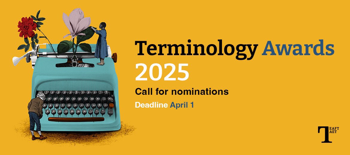 🔵 Terminology Awards

Call for nominations

Deadline: April 1 
mailchi.mp/eaft-aet/eaft-…