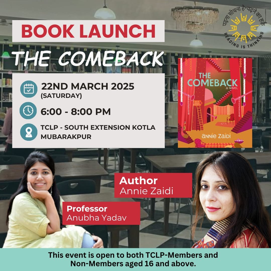 Michael Creighton (@mocreighton) on Twitter photo If you love books and are in Delhi, you don't want to miss this... <a href="/anniezaidi/">AnnieZaidi</a> is an important writer, and she's launching her book at <a href="/CommunityLibPro/">The Community Library Project</a> because she loves libraries! Register: forms.gle/7FYXoBYYhqnHes… If you love books and are in Delhi, you don't want to miss this... <a href="/anniezaidi/">AnnieZaidi</a> is an important writer, and she's launching her book at <a href="/CommunityLibPro/">The Community Library Project</a> because she loves libraries! Register: forms.gle/7FYXoBYYhqnHes…