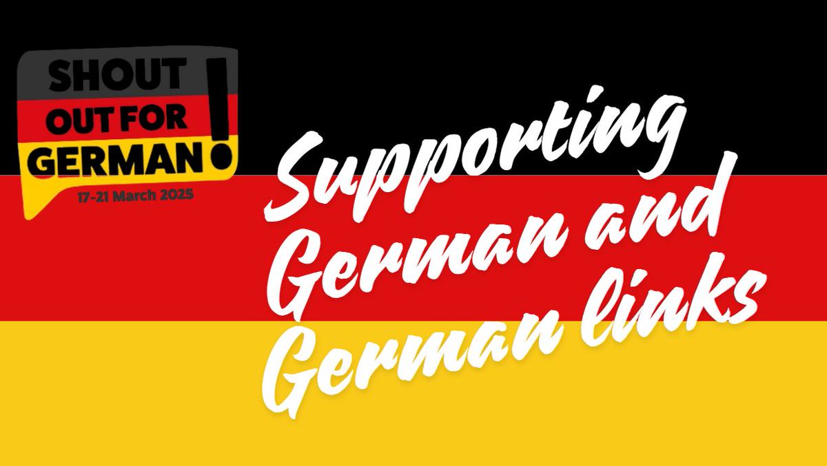 It's 'Shout out for German!' week. Find out about the many ways we are supporting German and links with Germany for schools in Newcastle, through the NE Festival of Languages and resources and support available nationally. internationalnewcastle.org.uk/shout-out-for-… #ShoutOutForGerman