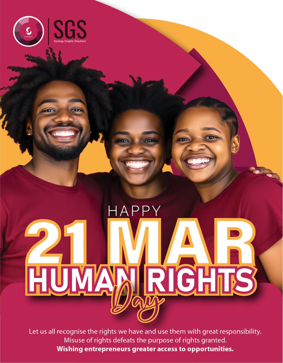 OrgSynergy's tweet image. Wishing Everyone a happy Human Rights day and long weekend. Let&apos;s celebrate it responsibly.

#humanrights #humanity #synergy