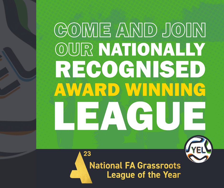 Professionalism is at the heart of everything we do. We strive to provide the very best environment for young players to enjoy their football week in, week out. New clubs/teams are welcome to apply to our Award winning league yelonline.com/join-the-yel/