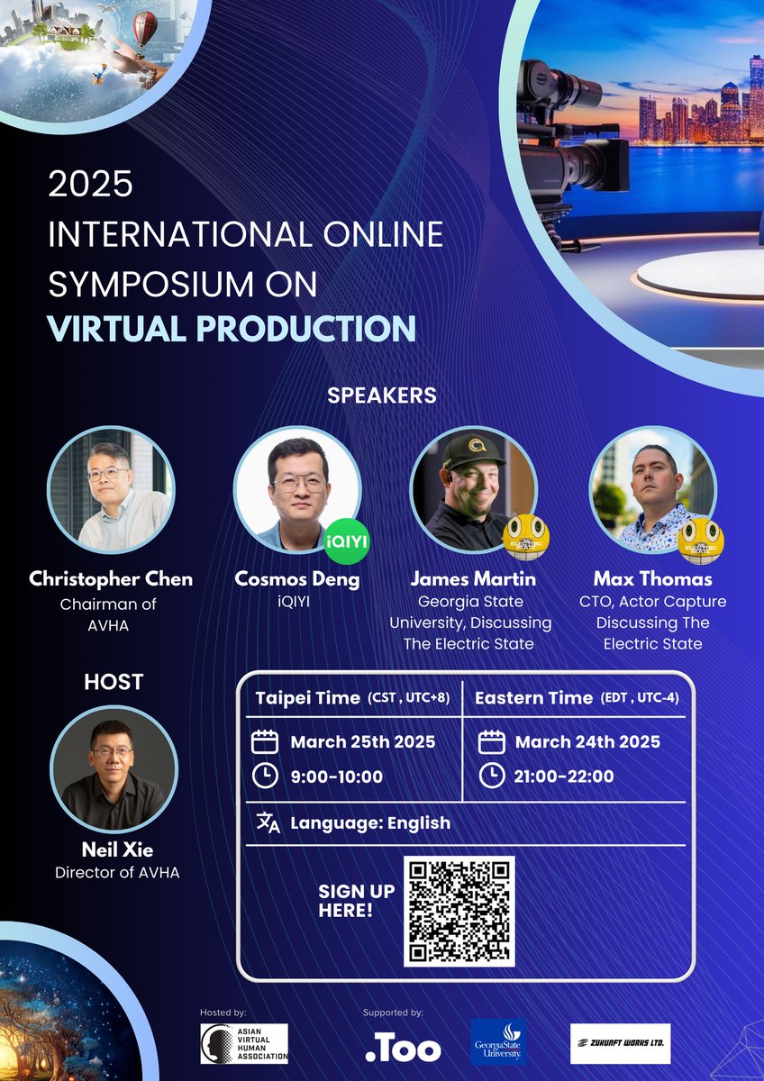 Online seminar for those interested in virtual production.