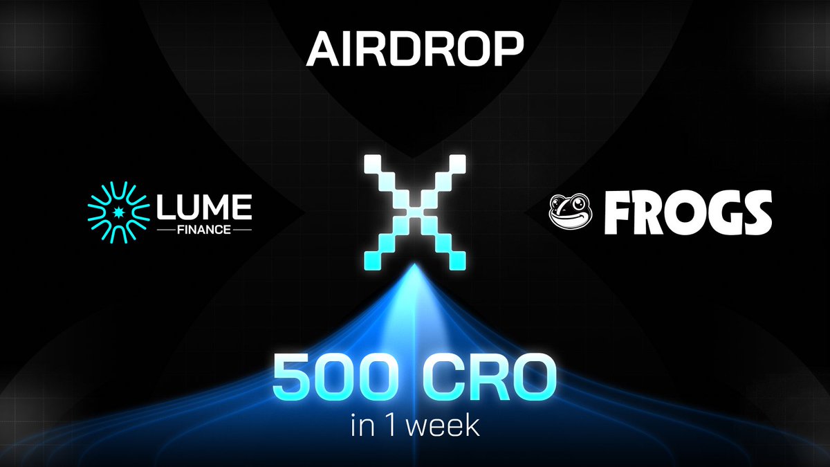 🚀 Welcome <a href="/LumeonCro/">Lume Finance</a> to <a href="/cronos_chain/">Cronos</a> ! 

Built by the FROGS CLUB, and we’re celebrating with an exclusive giveaway! 🎉

We’re giving away 500 $CRO to 5 lucky winners—100 $CRO each! 💰

To participate: 
1️⃣ Like and rt this post 
2️⃣ Tag 3 friends 
3️⃣ Follow <a href="/LumeonCro/">Lume Finance</a> and