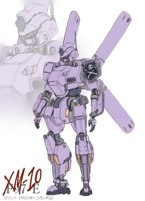 ファンボお題のフリント(クロスボーンガンダム)です
そこはかとなくジークアクス系を意識してます 