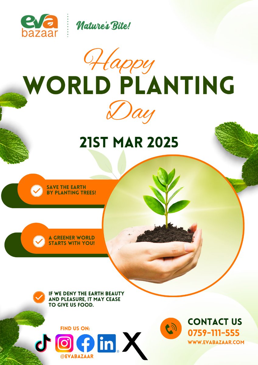 Nature gives us the best – from nuts to honey! Let’s give back by planting trees today.”
#WorldPlantingDay #EvaCares #PlantForTheFuture