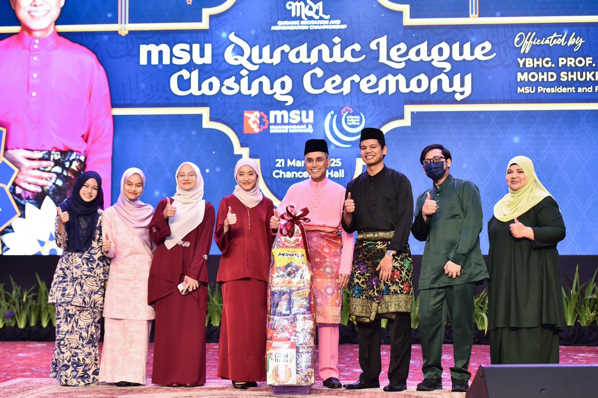 MohdShukriYajid's tweet image. Glad to note the increased number in  participation, including diverse and international talents at @MSUmalaysia Quranic League 5.0. This growing platform continues to nurture wholesome individuals, fostering unity, wisdom, and spiritual growth. Congrats to the winners! #MQL5