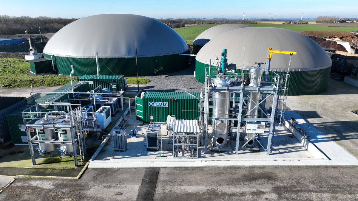 📄 Communiqué de Presse I <a href="/enosis_energies/">Enosis</a>  inaugure son démonstrateur industriel DENOBIO, une installation pionnière qui permet de maximiser la production de méthane en valorisant le CO₂ issu d’une unité de #méthanisation agricole. #industrie #gaz 
👉cutt.ly/OroYRE3z