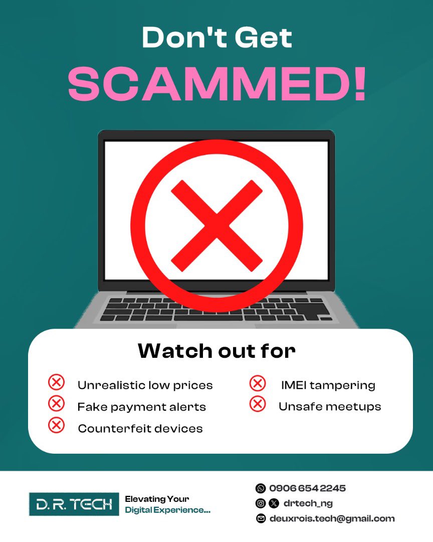 Let's talk about staying safe in the wild west of gadget deals. 

Even when you're NOT buying from us (which you should always do), we still want your precious devices (and wallets!) to be protected.

Watch out for these signs when shopping for gadgets to avoid falling for scams