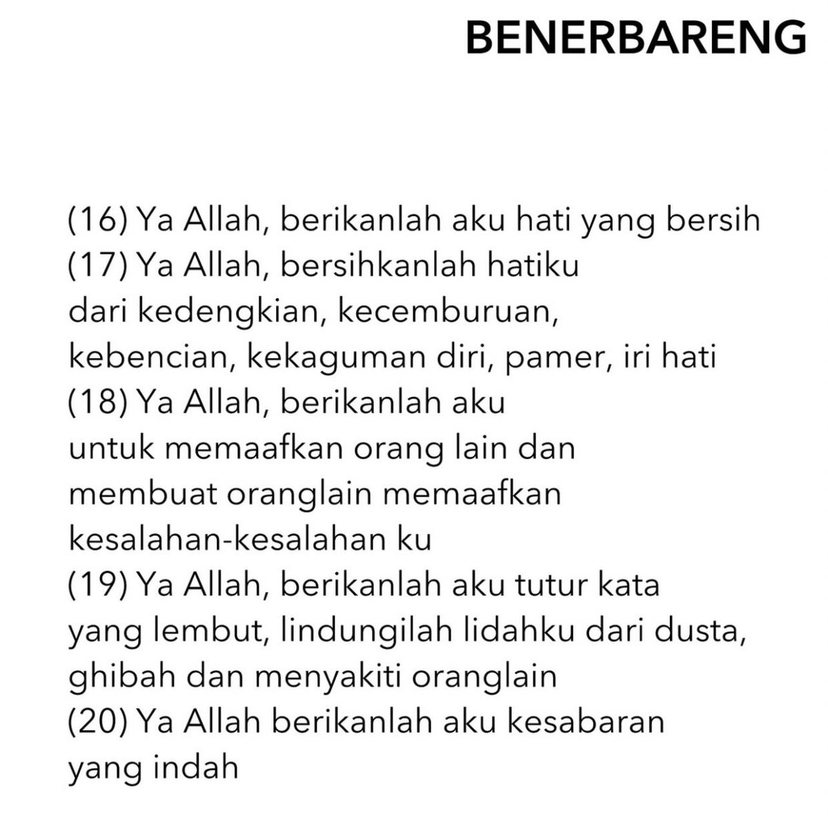 walensxo's tweet photo. list doa yg bisa diminta ke Allah, mumpung di rentang waktu malam lailatul qadr https://t.co/5UXQbtuoNN