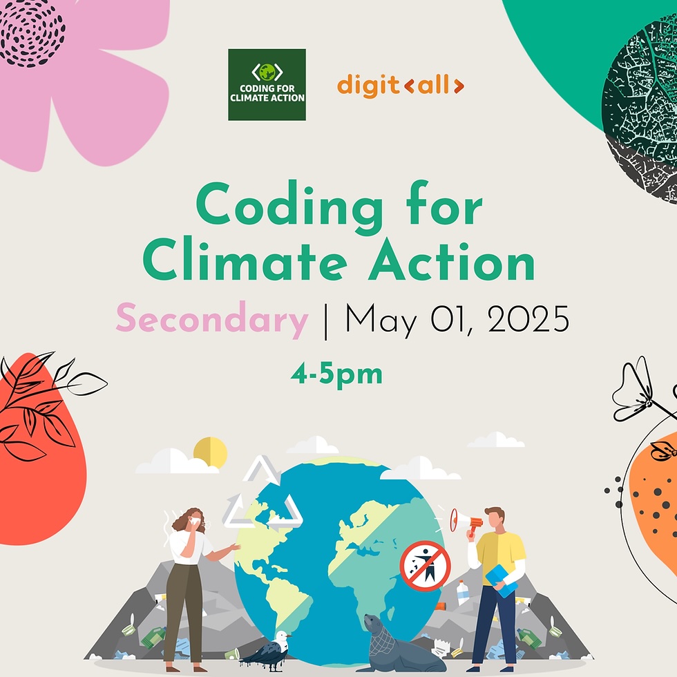 Learn about our new Coding for Climate resource for KS3 and how you can use it to provide real world context to Python programming! The unit, aimed at year 8, focuses on using Python programming as a data science within the context of the climate crisis.

digitall.charity/event-details/…