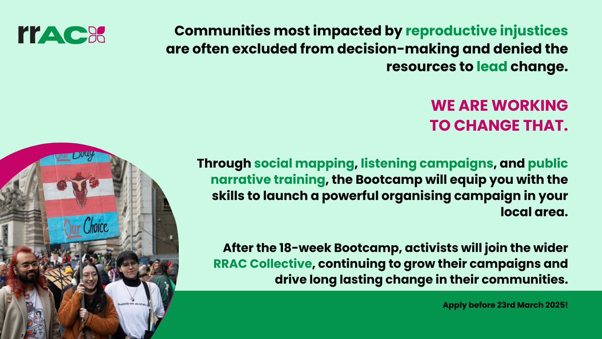 Abortion_Rights's tweet photo. Community-led change is a powerful tool in the fight for #ReproductiveJustice. Yet too often, the voices of those most impacted are left out of the narratives and initiatives driving grassroots change.

We’re here to change that.

Join us today to launch your campaign! https://t.co/U4AfbdwW14