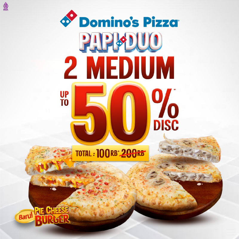 dominos_id's tweet photo. Momen kebersamaan, tetap hemat 😍
Dapatkan paket-paket spesial Domino's Pizza Indonesia mulai dari 13 rb/pizza
Ini bukan pizza biasa, ini WOWZA! Pesan sekarang 🎉