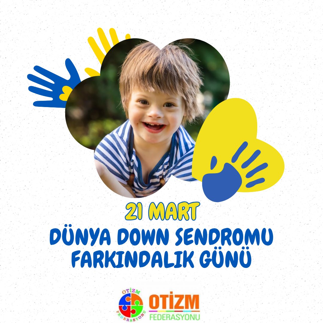 Down sendromlu bireylerin hayatlarını daha iyi anlamak, toplum ile bütünleşmelerini sağlamak, onların sahip olduğu yetenekleri ve potansiyellerinin farkında olmalarını sağlamak ve geliştirilmeleri önem arz etmektedir. 
Otizm Federasyonu Olarak Dowm Sendromunun Farkındayız.