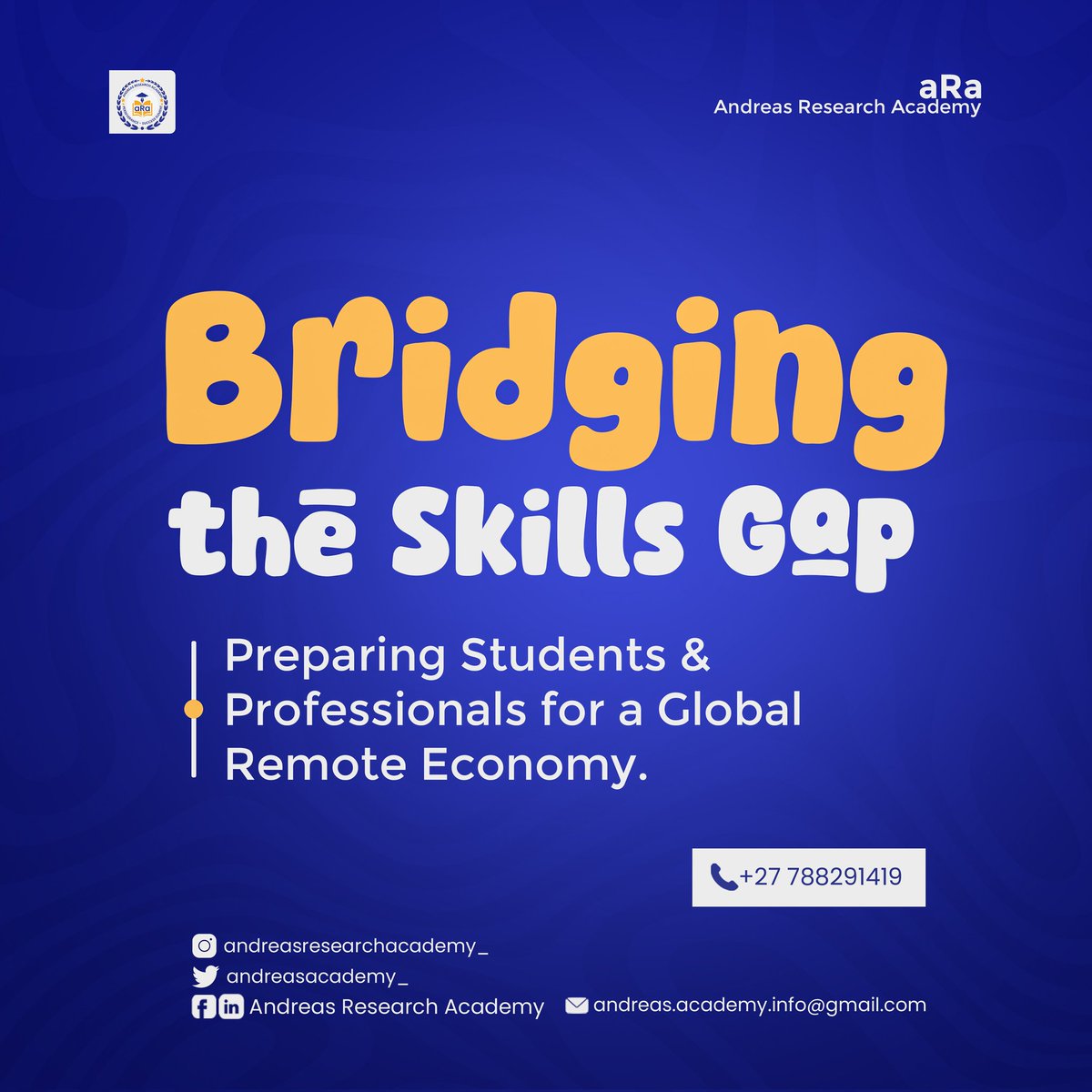 andreasacademy_'s tweet photo. At Andreas Research Academy, we empower students and professionals through online tutoring and career mentorship, ensuring you stay ahead the remote job era. 
Get Ready to seize global opportunities!

#RemoteWork #DigitalSkills #CareerDevelopment #AndreasResearchAcademy https://t.co/veEtLlasEW