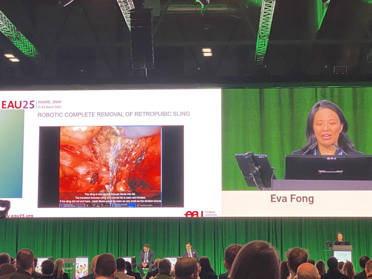 What’s better than one <a href="/USANZUrology/">USANZ</a> member leading the presentations <a href="/Uroweb/">European Association of Urology (EAU)</a> EAU 25? How about a second leader from USANZ! Brilliant presentation on managing complex issues in mid urethral slings by Eva Fong from Auckland. Great to see your global status!