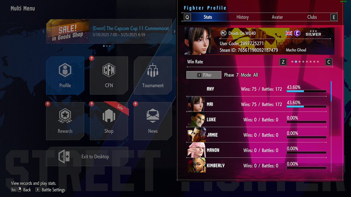 In3dRes's tweet photo. @ThatMikeRossGuy remember when you said Mai never existed below plat/diamond levels?

Well, here i am. Bask in my Silver 3 glory! I took a 1 years+ break after Aki was released. My record checks out 🤠 https://t.co/dmY51VdWzg