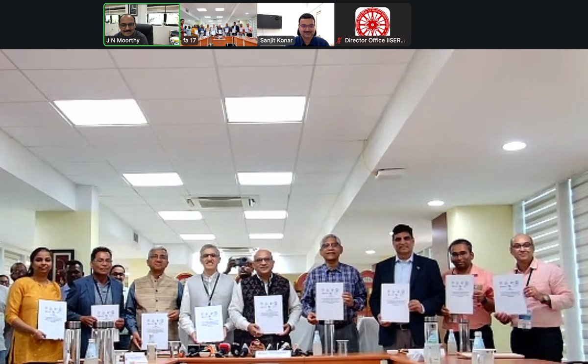 IISER Thiruvananthapuram (@tvmiiser) on Twitter photo Historic moment for all IISERs! All 7 IISERs and the University of Buffalo, USA sign the MoU today at IISER Berhampur for collaborative research projects and joint academic programs.
<a href="/jnmoorthy_IISER/">jnmoorthy</a> <a href="/EduMinOfIndia/">Ministry of Education</a> <a href="/IISER_BERHAMPUR/">IISER Berhampur</a> Historic moment for all IISERs! All 7 IISERs and the University of Buffalo, USA sign the MoU today at IISER Berhampur for collaborative research projects and joint academic programs.
<a href="/jnmoorthy_IISER/">jnmoorthy</a> <a href="/EduMinOfIndia/">Ministry of Education</a> <a href="/IISER_BERHAMPUR/">IISER Berhampur</a>