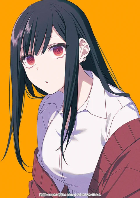 月曜日なので制服でぼーっとする地原さん 
