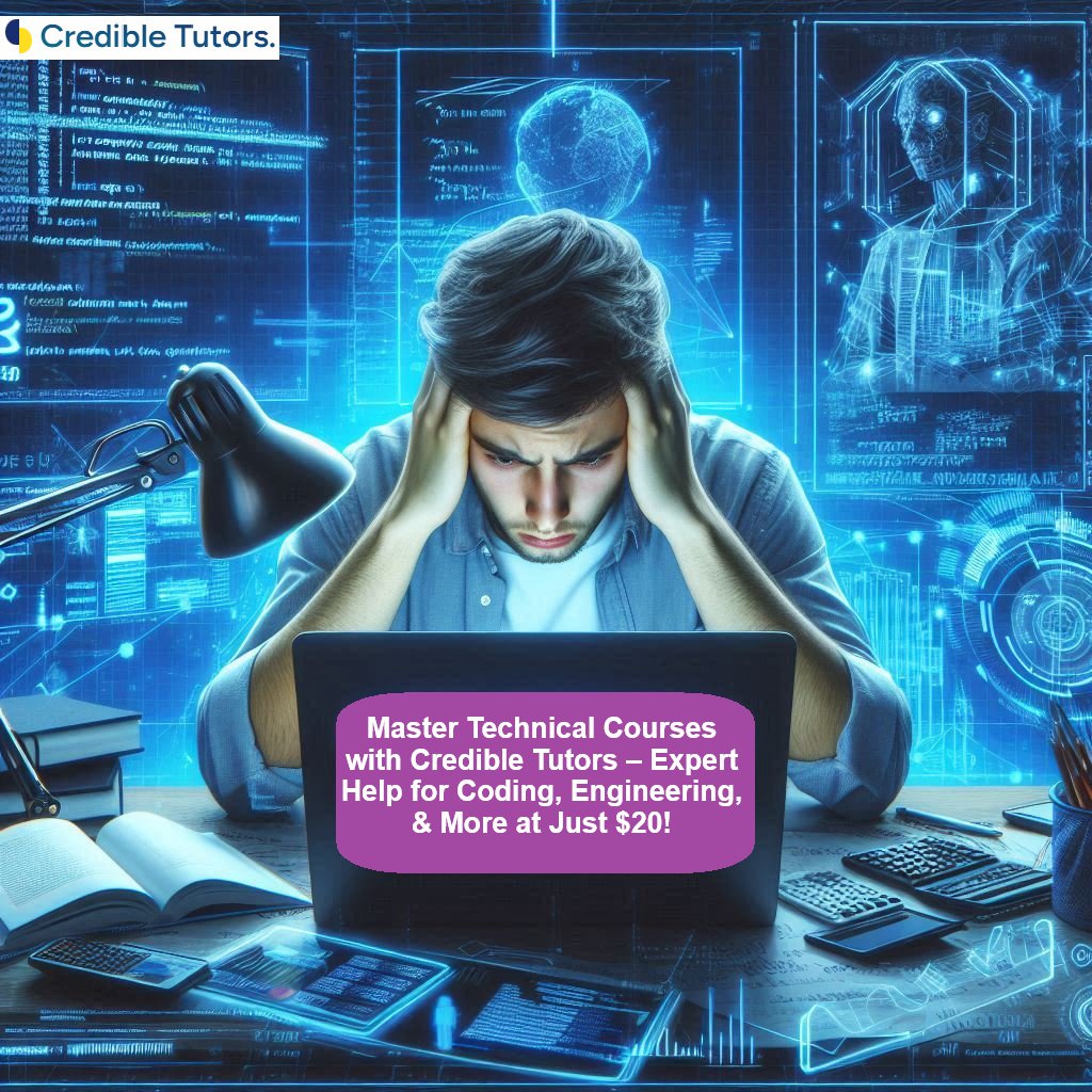 🚀 Struggling with technical assignments? We’ve got you! 💻📚
From coding &amp; engineering to data science &amp; IT, our experts help you ace your toughest courses. Get quality help starting at $20 per task!
📩 DM us now for assistance!

#TechStudents #CodingHelp