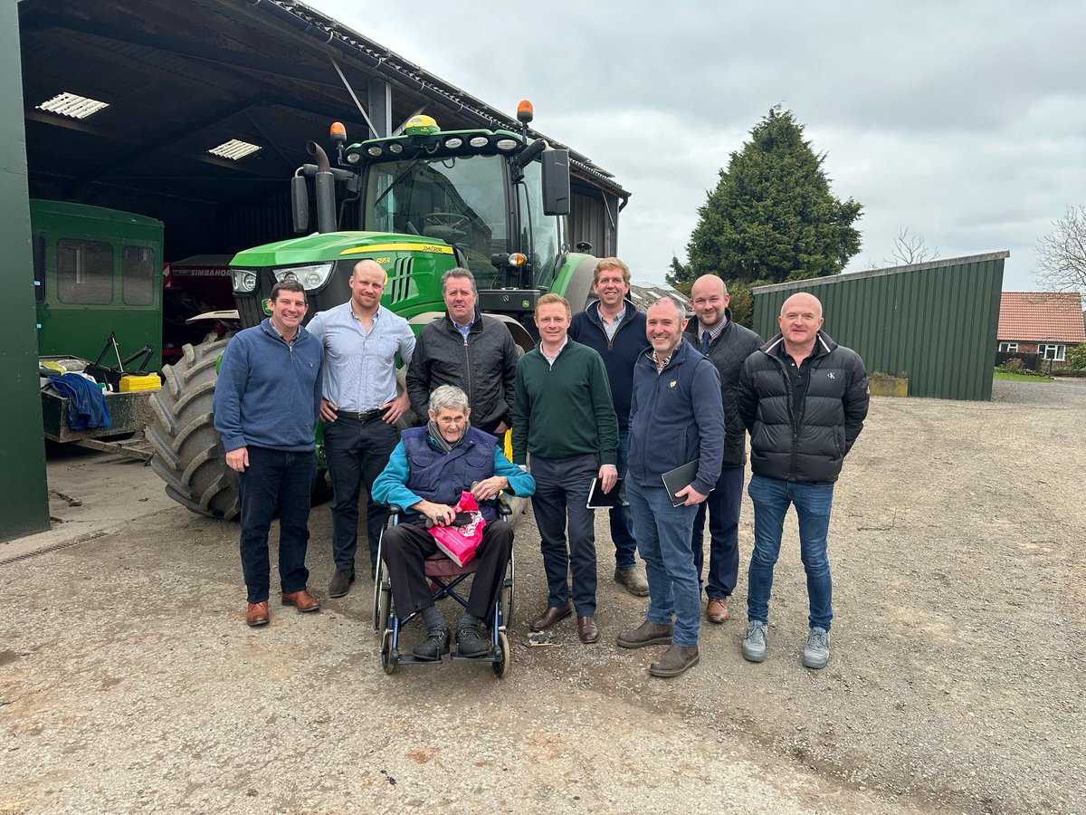 woodboroughpark's tweet photo. Such sad news. John Clark (pictured in wheelchair) died on Tuesday. He was an absolute icon, stalwart and pillar of Notts farming for his entire career and will be known to many. This photo was taken on Monday, when until the very last he was helping lobby ⁦@_RobbieMoore⁩ https://t.co/NU4DKCcEoZ