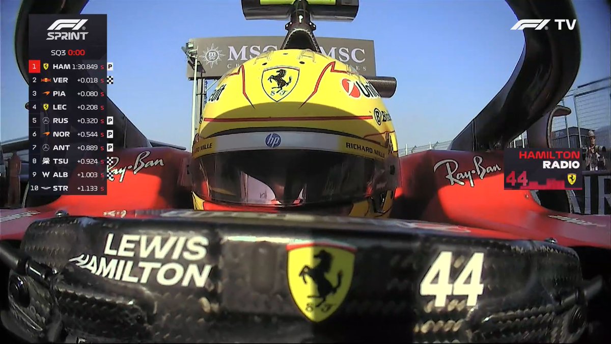 Dernier_Secteur's tweet photo. 🥇 LEWIS HAMILTON SIGNE LA POLE POUR LE SPRINT POUR 18 MILLIÈMES !  

🥈 Max Verstappen

🥉 Oscar Piastri 

#F1 #ChineseGP 🇨🇳 https://t.co/wrTa93xj7O
